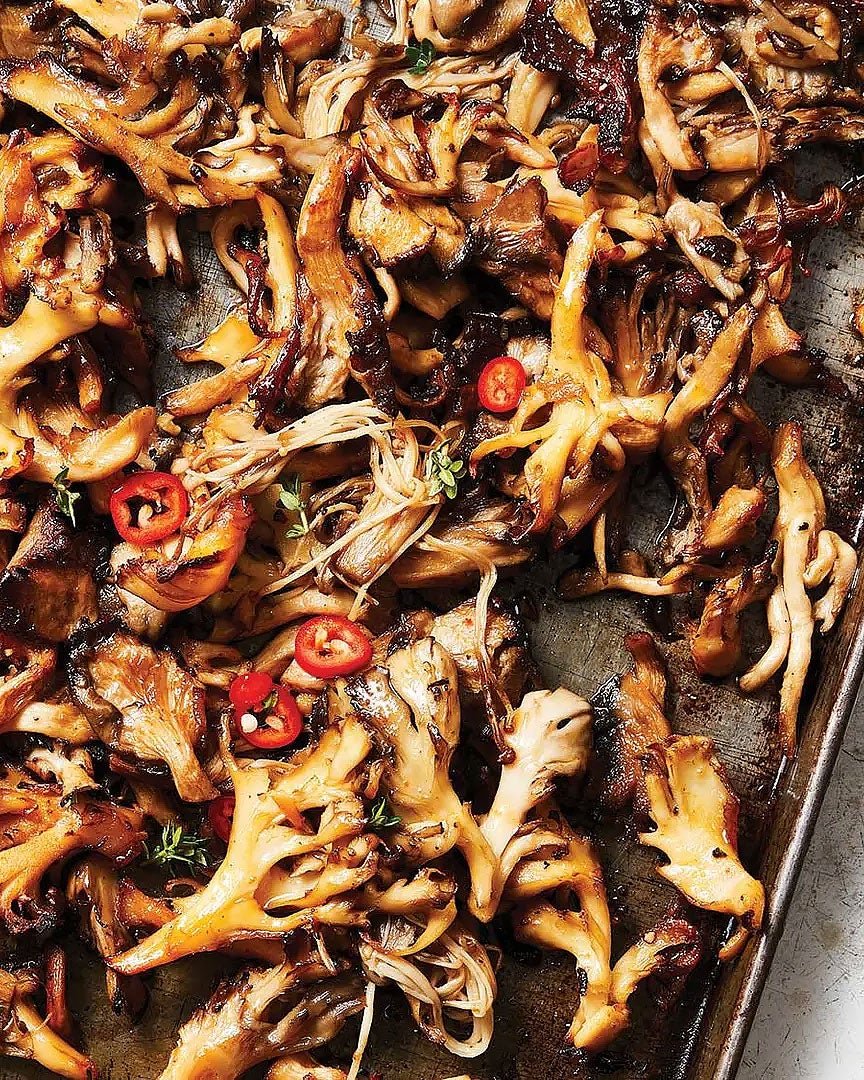 Roasted Mushrooms with Chile-Lemon Oil