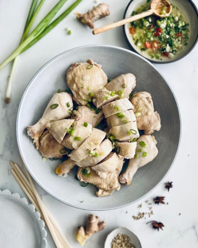 Cantonese White Cut Chicken with Ginger-Scallion Sauce | Flipboard