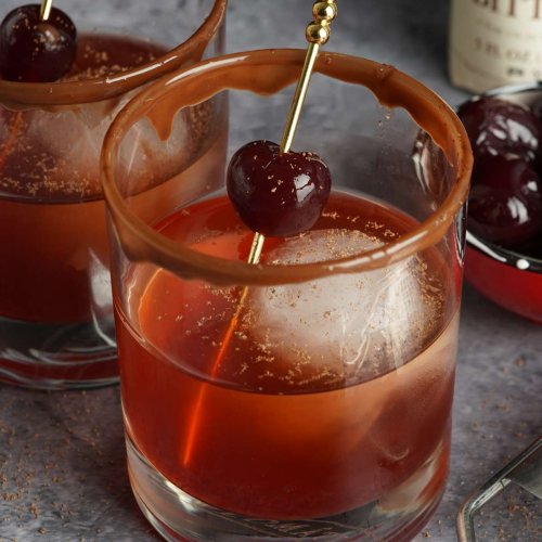 Chocolate-Covered Cherry Old Fashioned