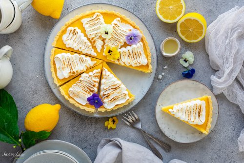 Tarte au citron - Französische Zitronentarte mit Baiser