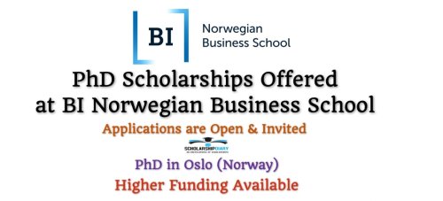 PhD Scholarships at BI Norwegian Business School in Norway