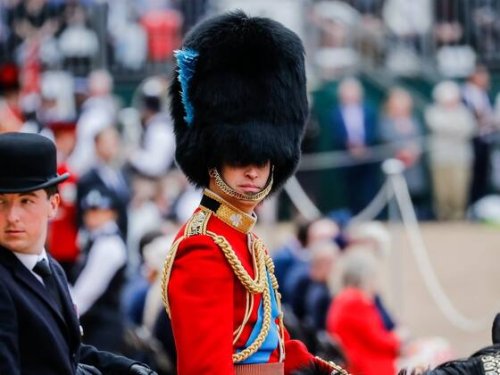 Prinz William übt an der Generalprobe für die grosse Parade