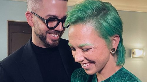 Ein giftgrüner Vokuhila für Stefanie Heinzmann