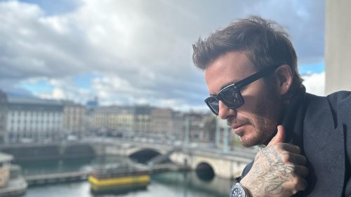 David Beckham geniesst Zeit in Genf