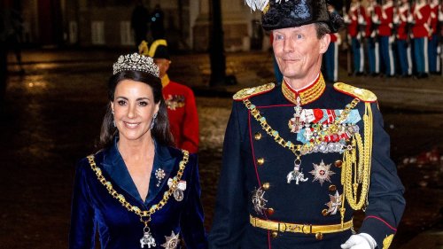 Joachim und Marie von Dänemark posieren wie ein Königspaar