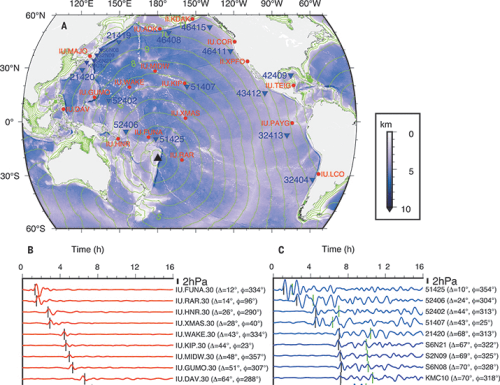 Global fast-traveling tsunamis driven by atmospheric Lamb waves on the 2022 Tonga eruption