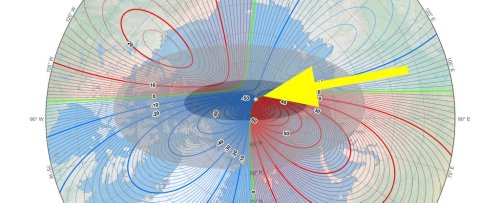 Earth's Magnetic North Pole Keeps Moving Towards Siberia at a Mysteriously Fast Pace
