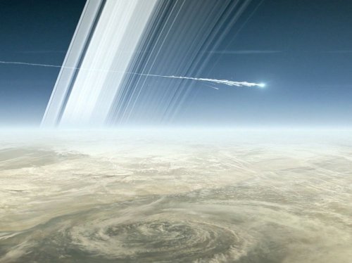VIDEO. La désintégration de Cassini dans l'atmosphère de Saturne simulée en 3D - Sciences et Avenir