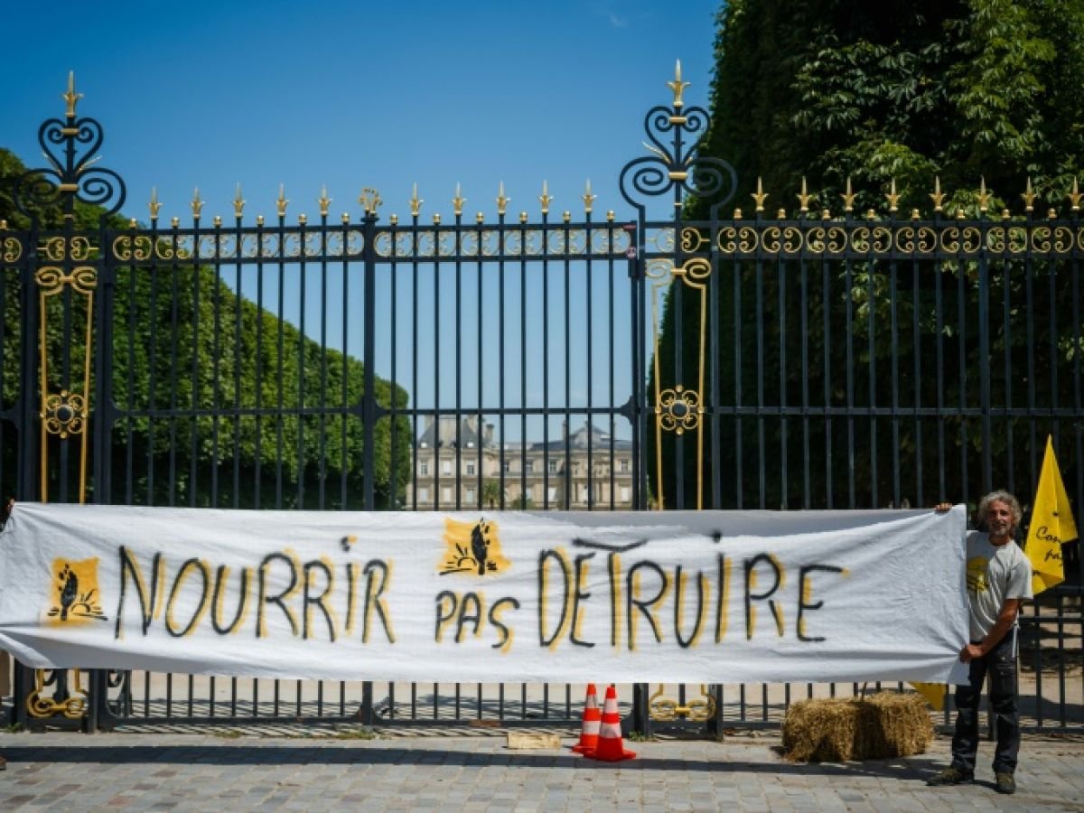 « Banquet paysan » devant le Sénat pour dire « non à la loi Duplomb »