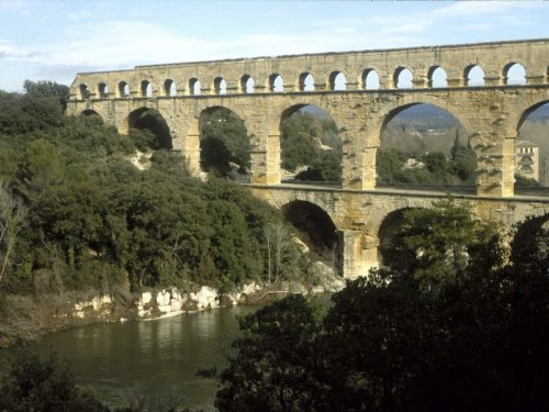 Pont du Gard : l'art de la pente douce !