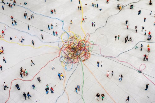 Pedestrian Traffic Turns to Chaos at a Critical Angle, Mathematicians Find