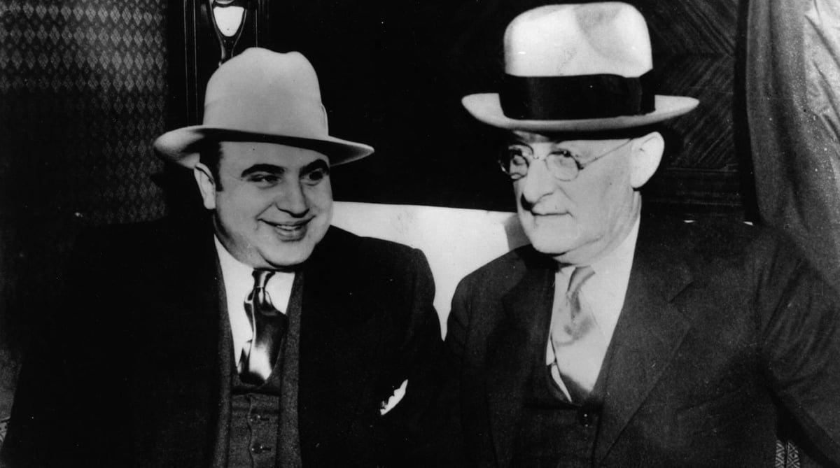 This is what happened during the St Valentine's Day Massacre ordered by Al Capone