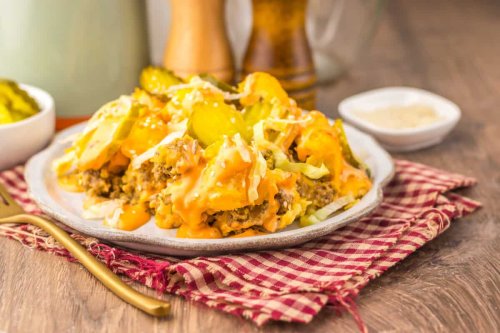 Slow Cooker Big Mac Tater Tot Casserole