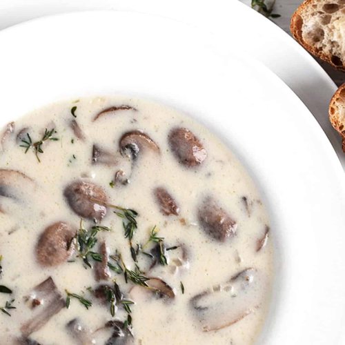 Incredibly Easy Cream of Mushroom Soup - Seasons and Suppers