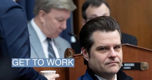 Matt Gaetz wants to make poor Americans work for their health care