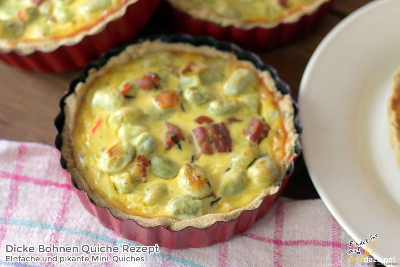 Dicke Bohnen Quiche Rezept - pikant und einfach