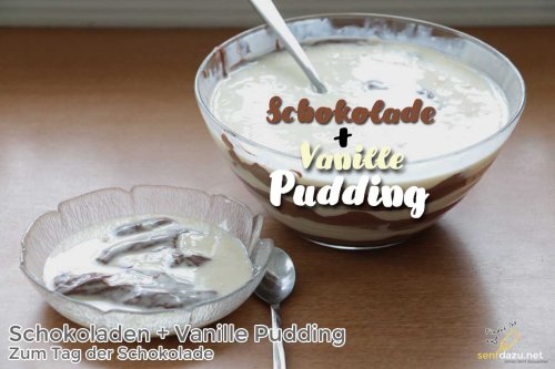 Schokoladen + Vanille Pudding Rezept – einfach selber kochen