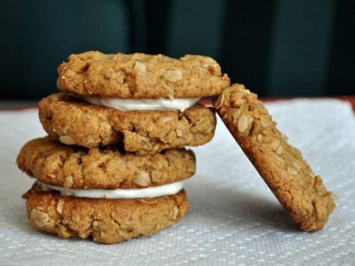 Peanut Butter Oat Cookies With Salted Honey Buttercream Recipe