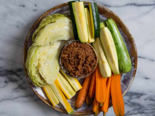 Bored With Ranch? Use Miso, Walnuts, and Pork to Make a Flavorful Veggie Dip