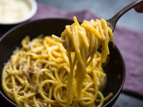 Spaghetti With Carbonara Sauce Recipe