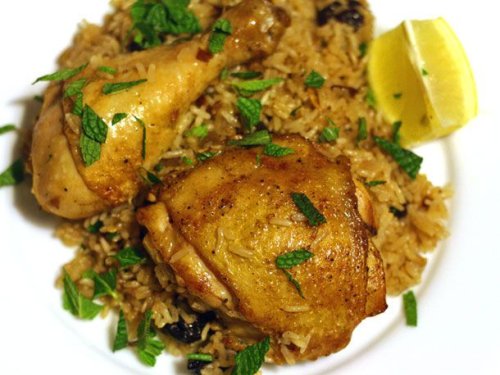 Chicken and Rice With Almonds and Dried Cherries Recipe