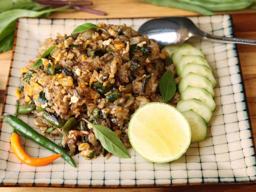 Fried Rice With Blistered Green Beans and Basil Recipe