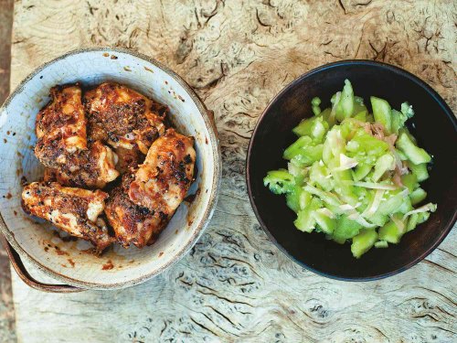 Japanese Ginger and Garlic Chicken With Smashed Cucumber From 'A Change of Appetite'