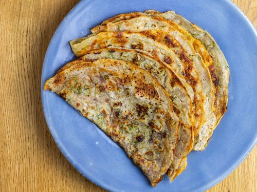 Save Your Sourdough Discard for These Tangy Scallion Pancakes