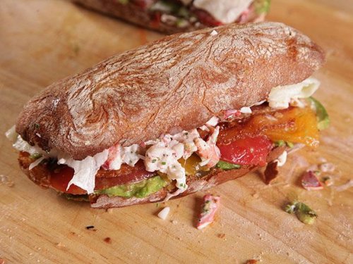 The Ultimate Lobster, Bacon, Lettuce, Avocado, and Tomato Sandwiches Recipe