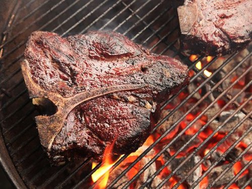 Slow-Smoked Porterhouse Steaks Recipe