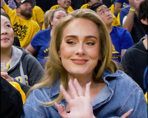 Yes, Adele Was Courtside at Last Night's Warriors Game in San Francisco