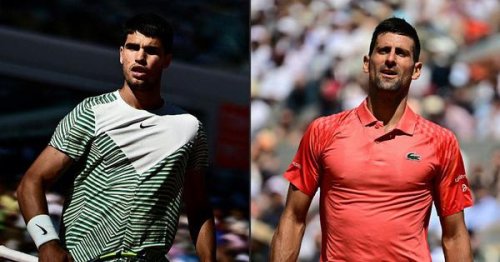 Watch: Carlos Alcaraz and Novak Djokovic’s only previous match ahead of blockbuster French Open SF