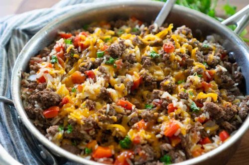Ground Beef and Rice Skillet Dinner