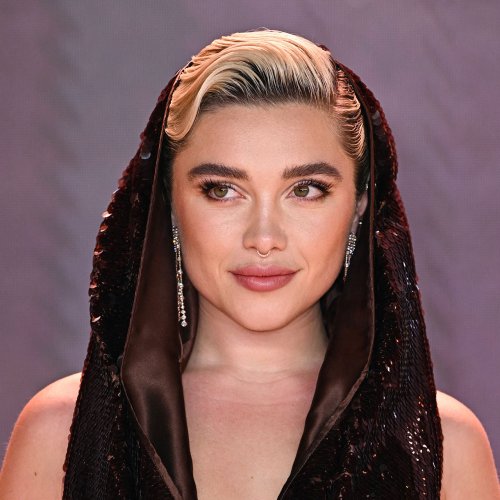 Florence Pugh Steals The Spotlight In A Shimmery Hooded Valentino Gown As She Attends 'Dune: Part Two' London Premiere With Her Grandmother