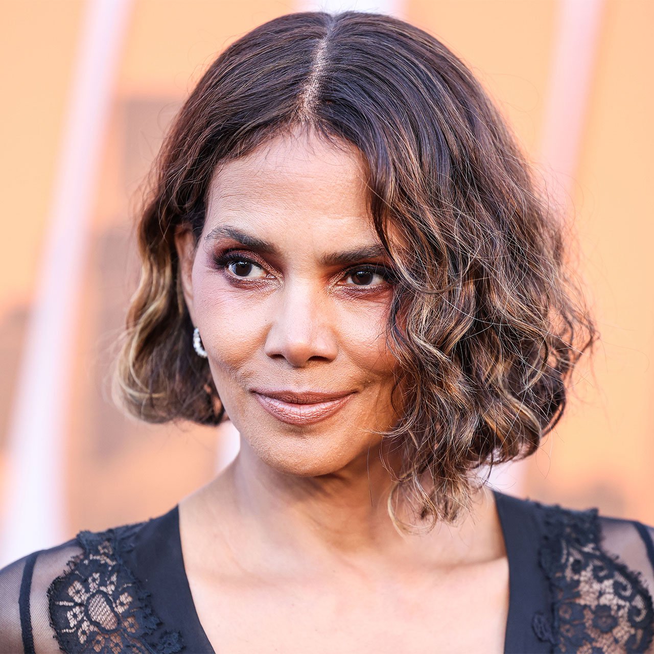Halle Berry Is A Total Stunner In A Sheer Lace Dress For Night Out With Her Boyfriend