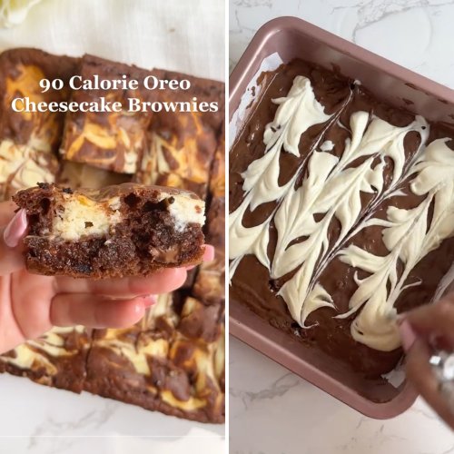 The 90-Calorie Oreo Cheesecake Brownies You Should Make This Week For Weight Loss, According To TikTok: 'Tastes Amazing'
