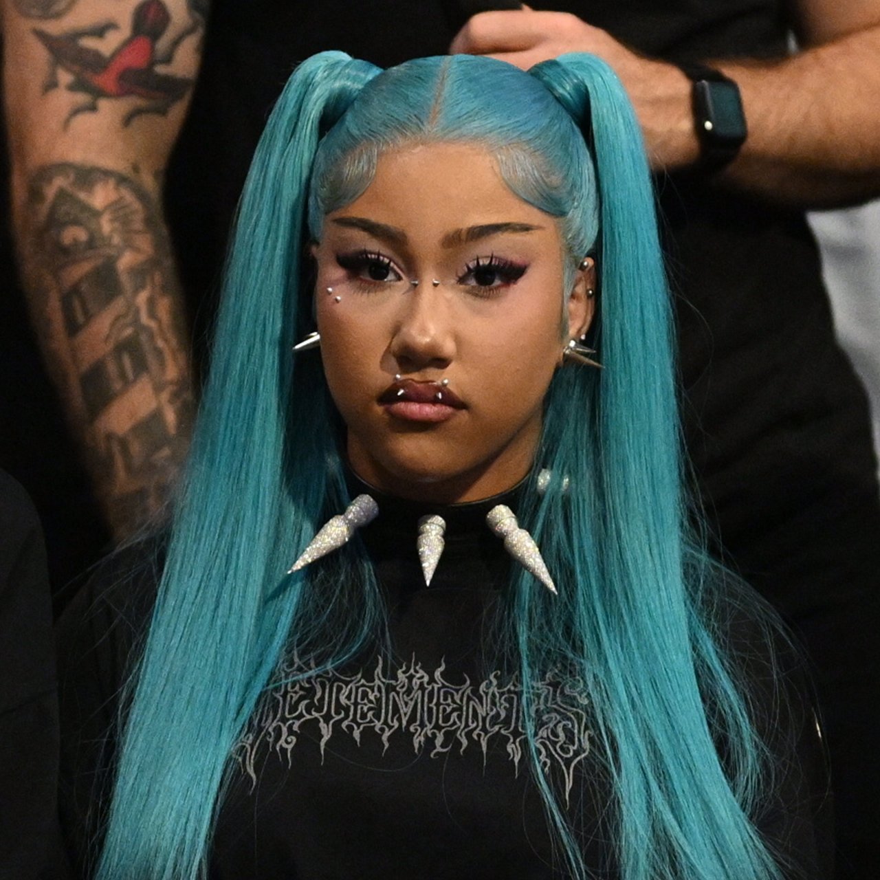 North West, 13, Ditches Her Long Hair For A Blue Bob With Bangs In New TikTok Video As Fans React: 'Kim Is Letting This