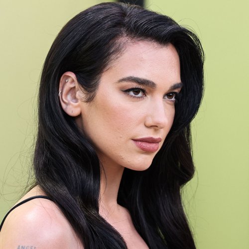 dua lipa black outfit