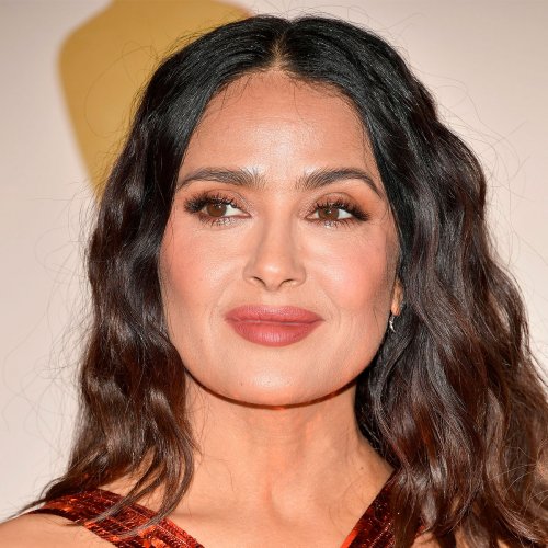 Salma Hayek Wore A Jaw-Dropping Bikini With A Blue Coverup For Boat Day—She’s Aging Backwards!