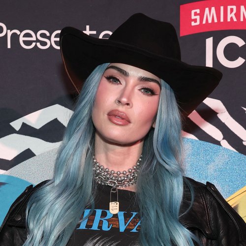 Megan Fox Turns Heads In A LBD & Blue Hair For Revolve Festival At Coachella As She Gives Dating Advice: 'Do Not Waste Your Energy On Boys'