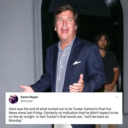 Twitter Is Calling Out Tucker Carlsons Final Episode After Leaving Fox News His Last Words 