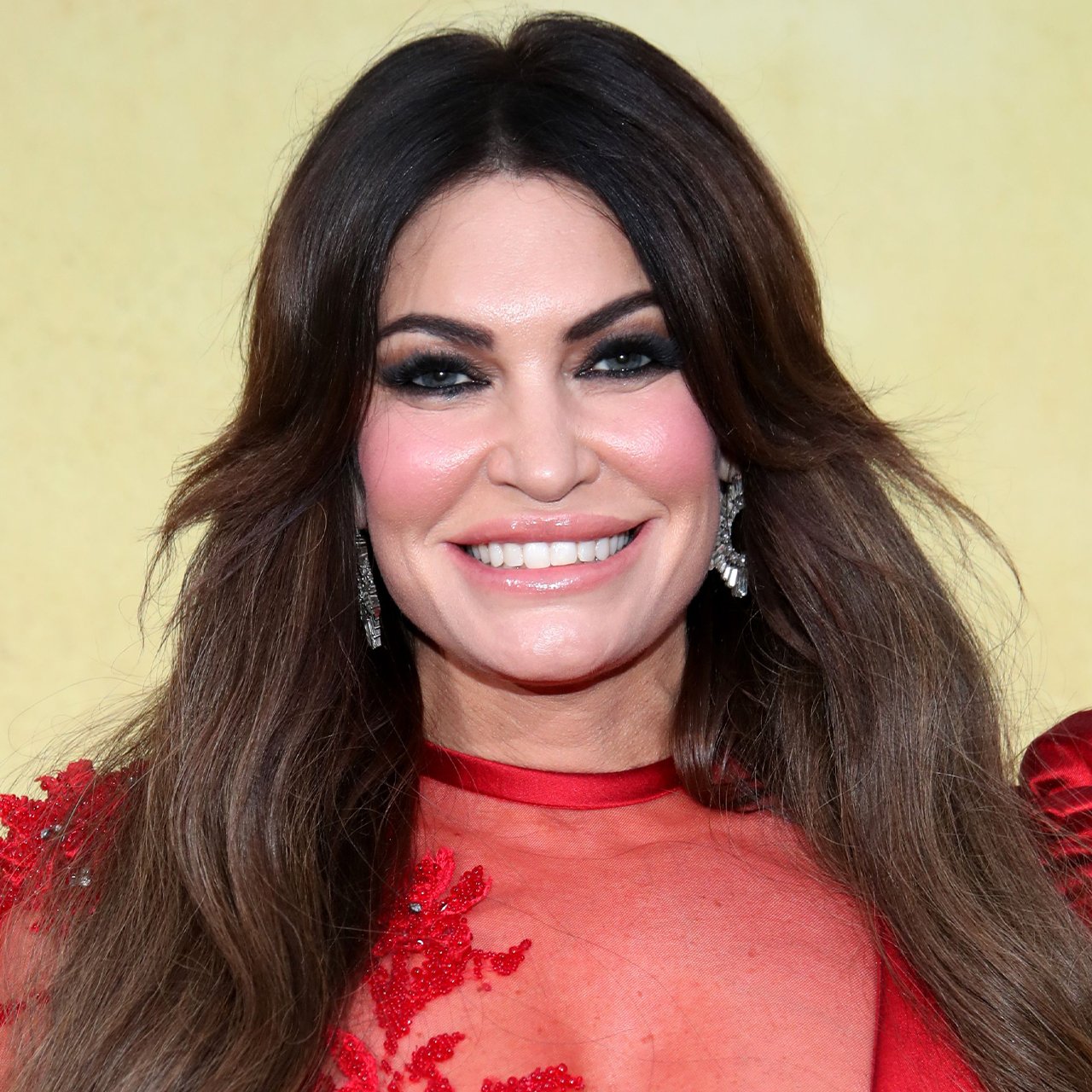 Kimberly Guilfoyle Wears A Low-Cut Red Midi Dress After Fans Told Her To 'Cover Up' As US Ambassador: 'Showing Too Much'