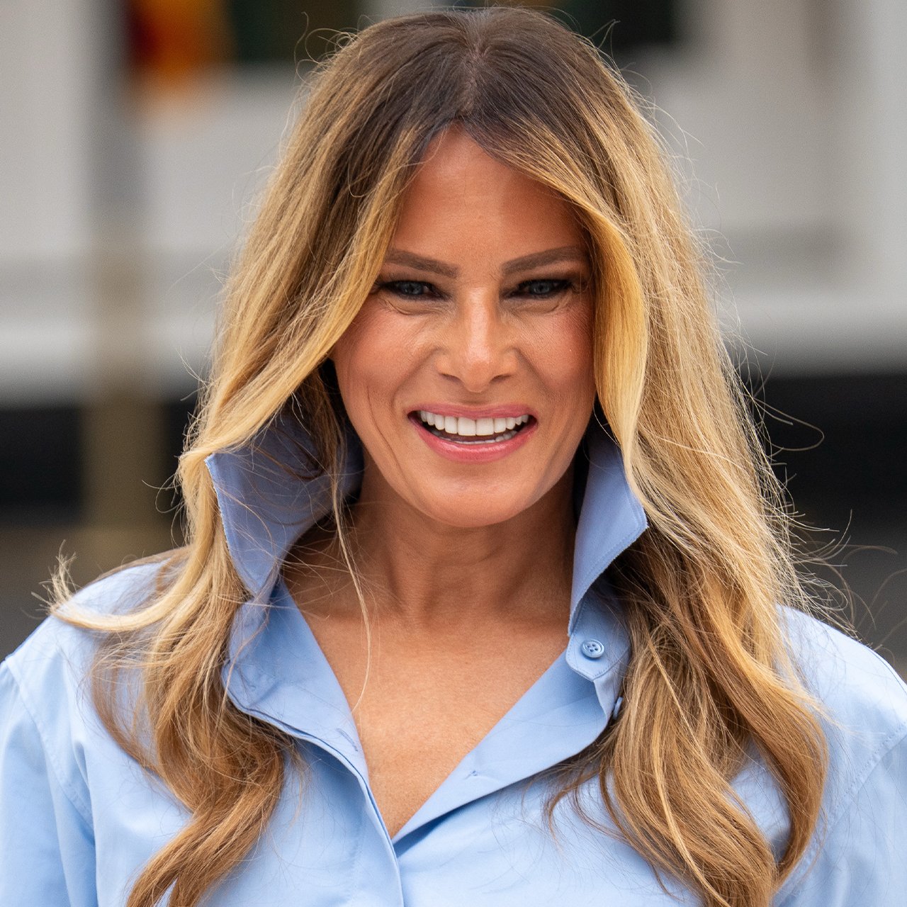 Melania Trump Turns Heads In A Black-And-White Look As Fans React To Her 'Cheap' Press-On Nails: 'Too Big For Her Nail B