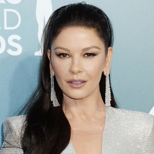 Catherine Zeta-Jones Sets Pulses Racing In A Sheer Black Silk Dress At ...