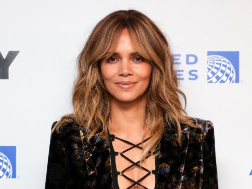 Halle Berry Turned Heads in Only a Black Bikini & Sheer Robe While