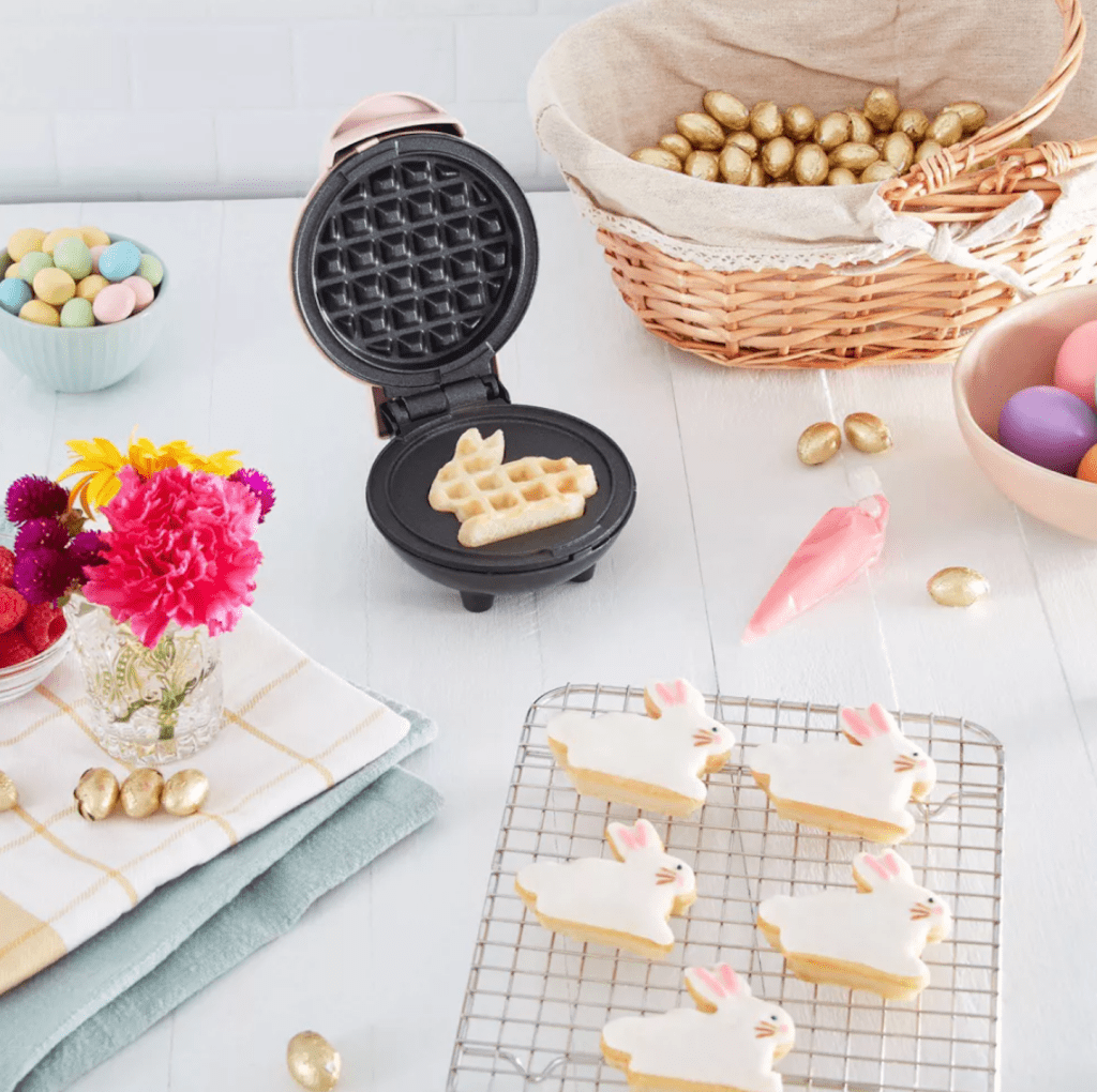 Target Is Selling Dash Mini Easter Waffle Irons In the Cutest Spring Designs