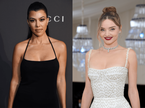 Kourtney Kardashian & Miranda Kerr Are Glowing With Matching Baby Bumps in a New Photo