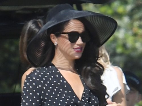 Meghan Markle Channeled Old Hollywood Glamour For a Polo Match With Prince Harry