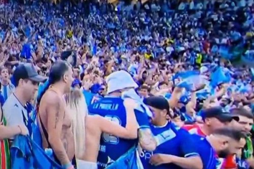 Female Argentina Fan Goes Topless After World Cup Win Escapes Arrrest Flipboard
