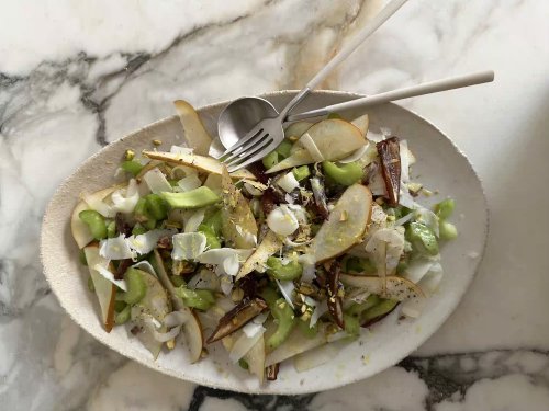 A Celery Salad With Pear and Dates That's Easy, Healthy, and Delicious  | EyeSwoon